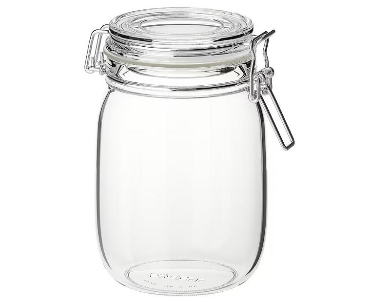 Glass Jar with clip top lid 1000ml