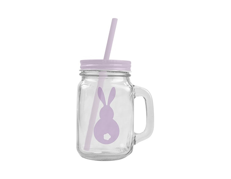 Easter Bunny Mason Jar With Handle