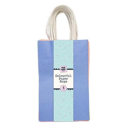 Small Coloured Paper Bags x4