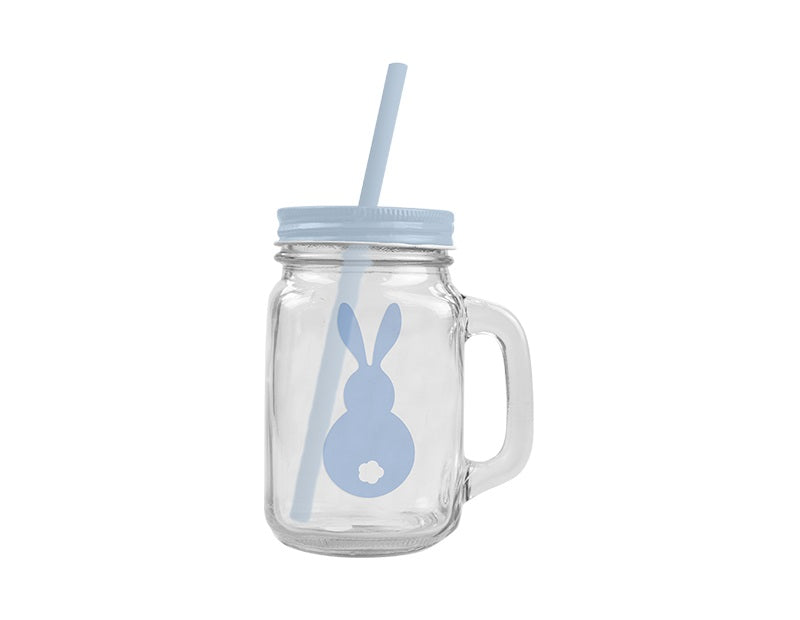 Easter Bunny Mason Jar With Handle