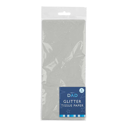 Silver Glitter Tissue Paper