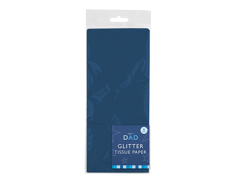 Blue Glitter Tissue Paper